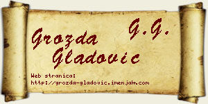 Grozda Gladović vizit kartica